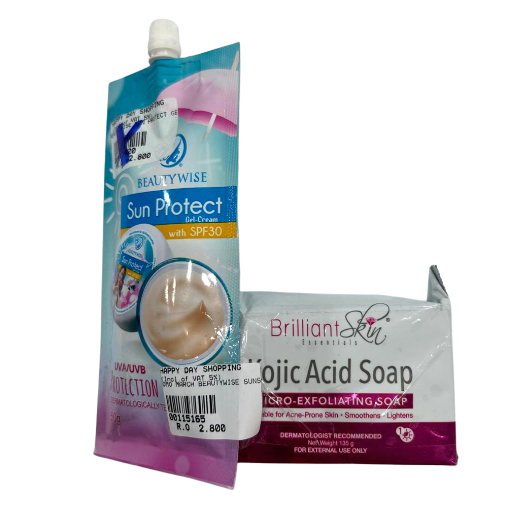PROMO - Brilliant Skin Soap + Beauty Wise Sun protect