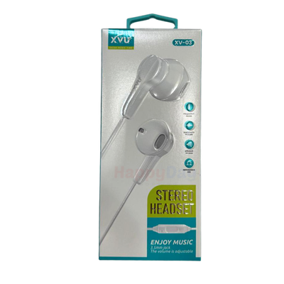 XVU Stereo Headset (White)
