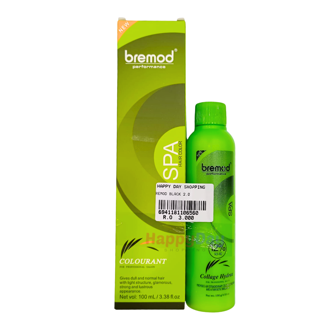 Bremod Colourant Hair Color 100ml (Black 2.0)