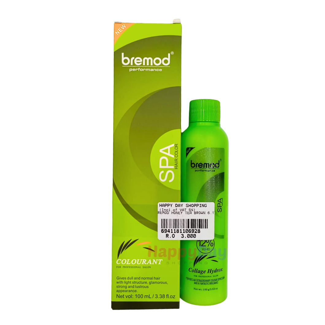 Bremod Colourant Hair Color 100ml (Honey Tea Brown 6.17)