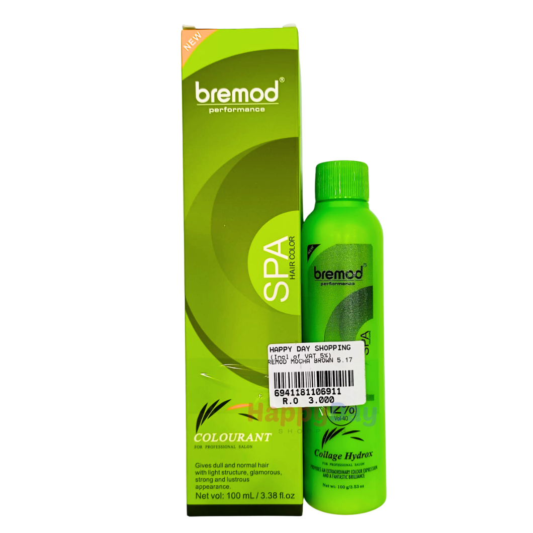 Bremod Colourant Hair Color 100ml (Mocha Brown 5.17)