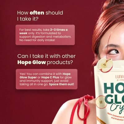Luna Aura Hope Glow Crystal DTX (Apple Cinammon) 8 sachets