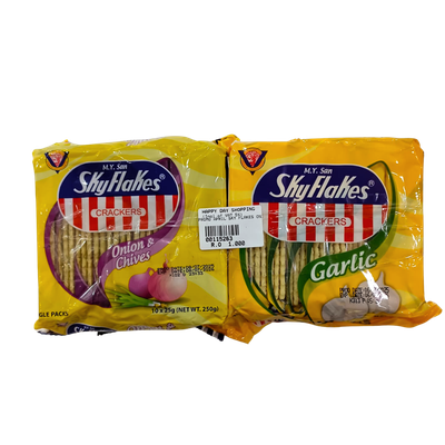 PROMO - Skyflakes Onion Chives + Garlic
