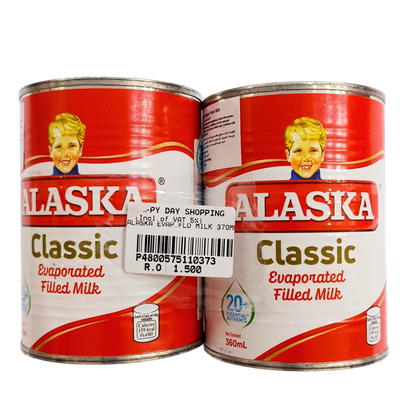 PROMO - Alaska Classic Evaporated Filled Milk x2