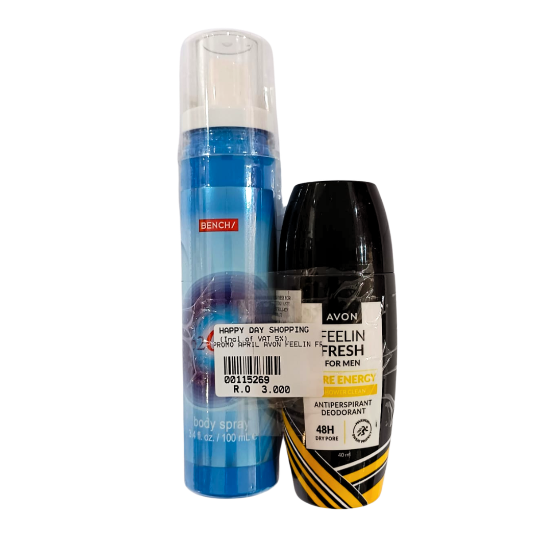 PROMO - Bench b20 + Avon Feeling Fresh Deodorant Energy (MEN)