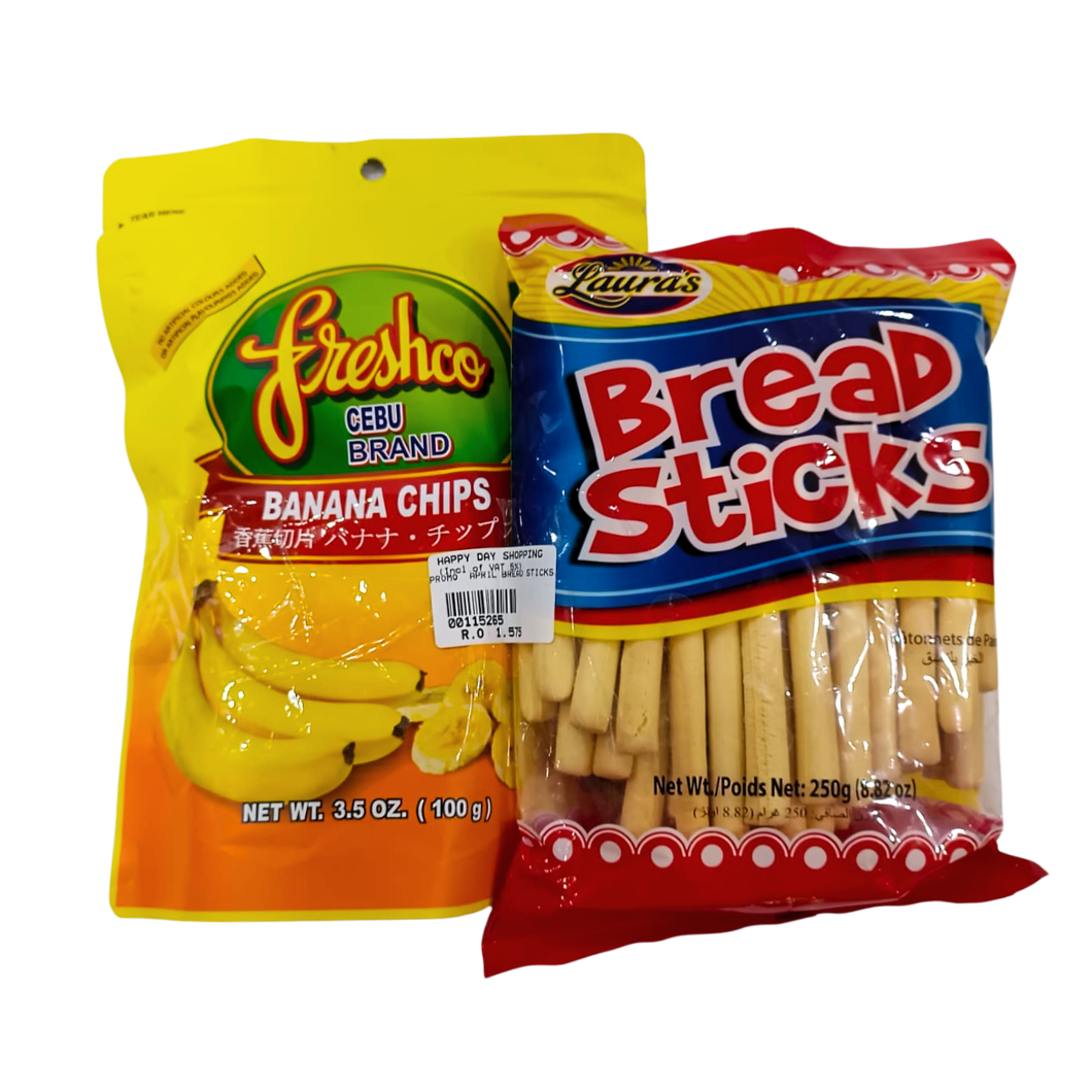 PROMO - Freshco Banana Chips + Bread Sticks