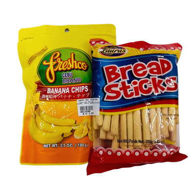 PROMO - Freshco Banana Chips + Bread Sticks