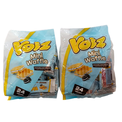PROMO - Voiz Mini Waffle (Cookies &amp; Cream) x2