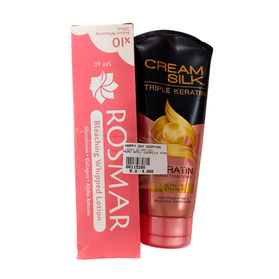 PROMO - Rosmar Whipped Lotion + Creamsilk Keratin Conditioner