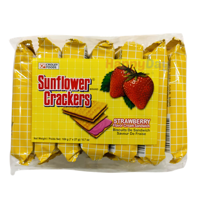 Croley Foods Sunflower Crackers Strawberry Biscuits 189g