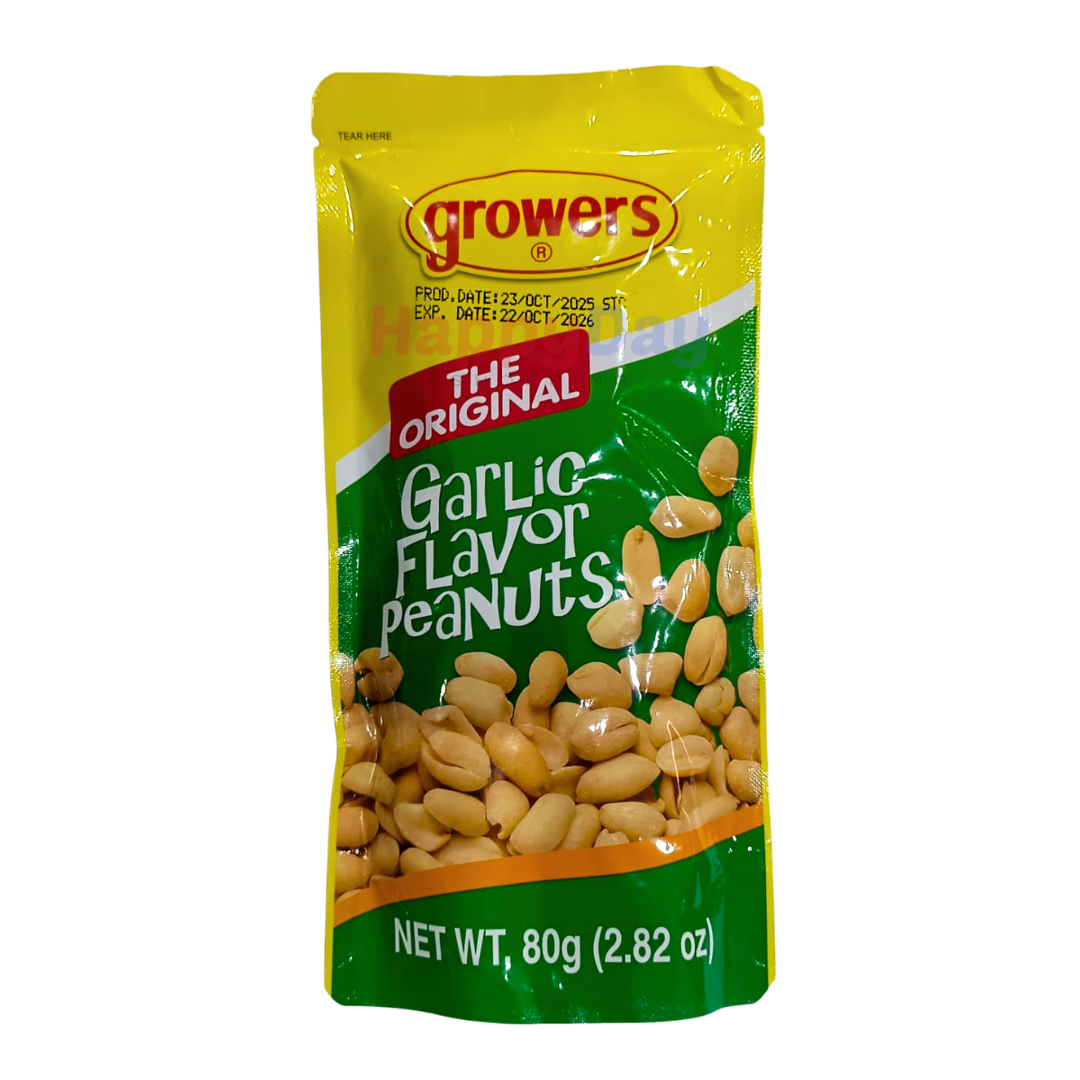 Growers Garlic Flavor Peanuts 80g
