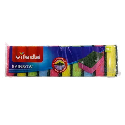 Vileda Rainbow Sponge x10
