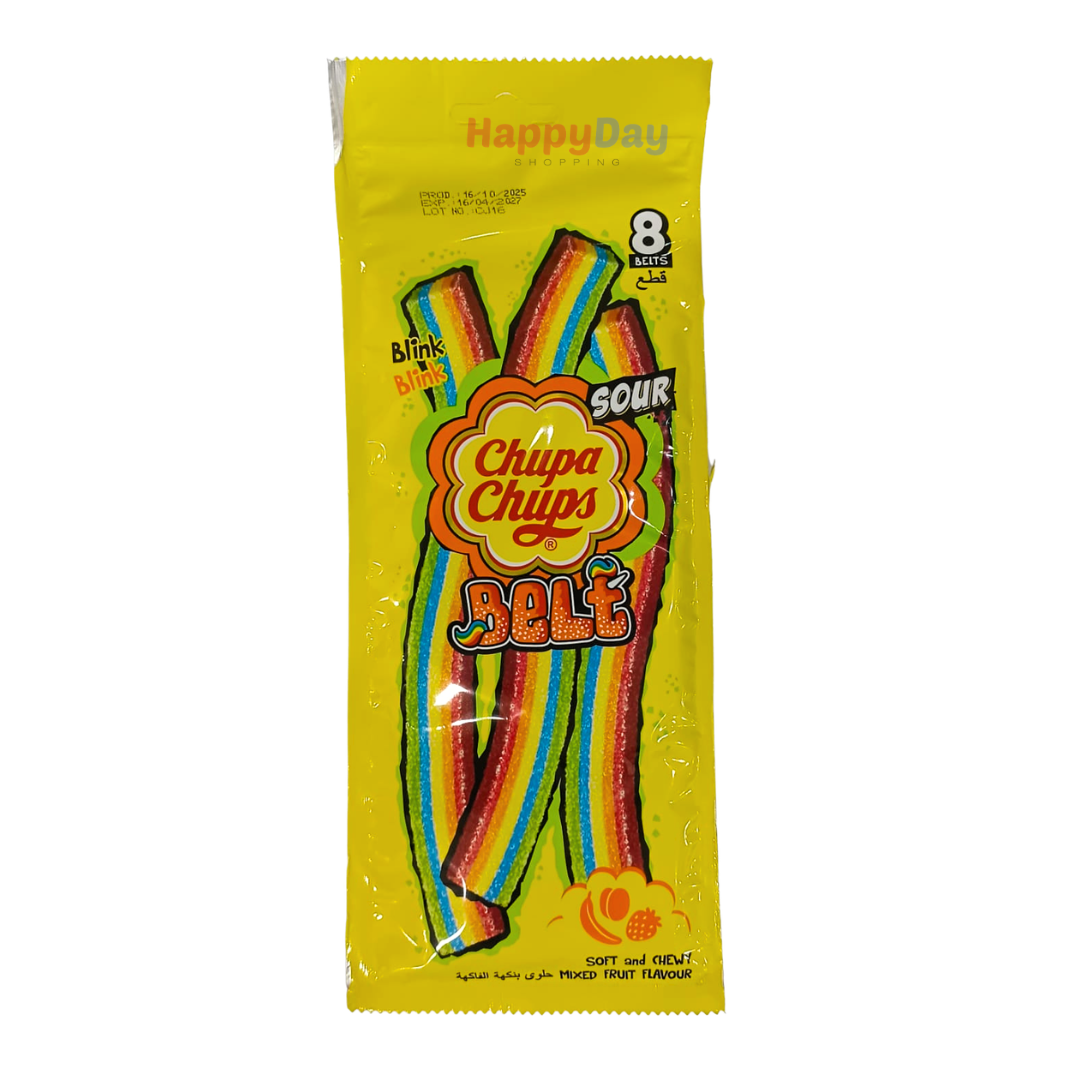 Chupa Chups Belth 8pcs (Mixed Fruit Flavor)
