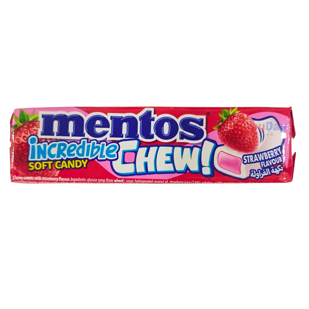 Mentos Chew Strawberry Soft Candy