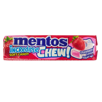Mentos Chew Strawberry Soft Candy 45g