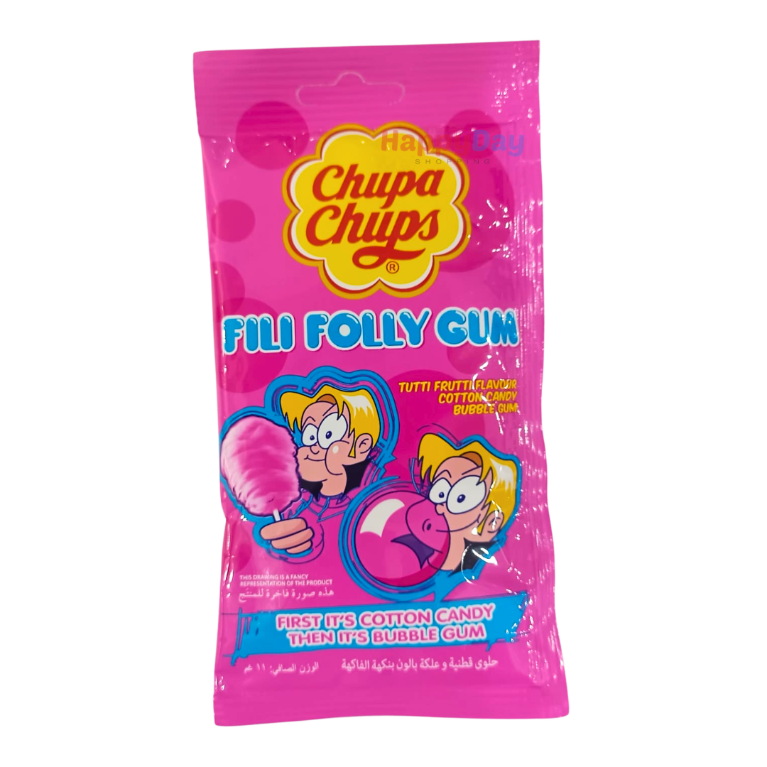 Chupa Chups Fili Folly Gum (Bubble Gum) Tutti Frutti Flavor
