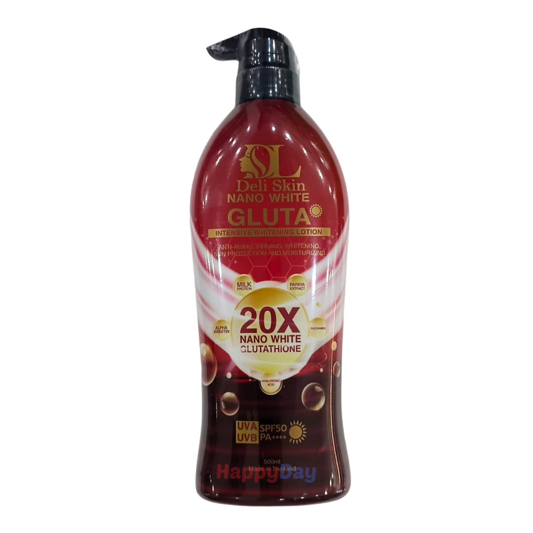 Deli Skin Nano White Gluta Lotion 20x SPF50 500ml