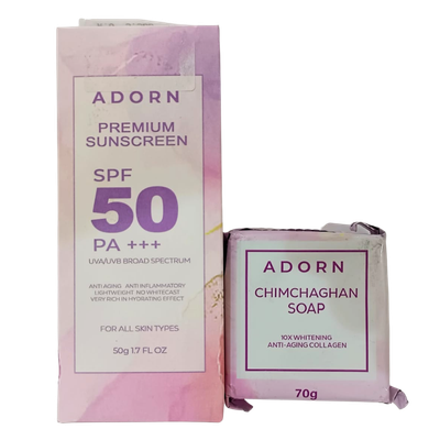 PROMO - Adorn Sunscreen SPF 50 + Adorn Soap