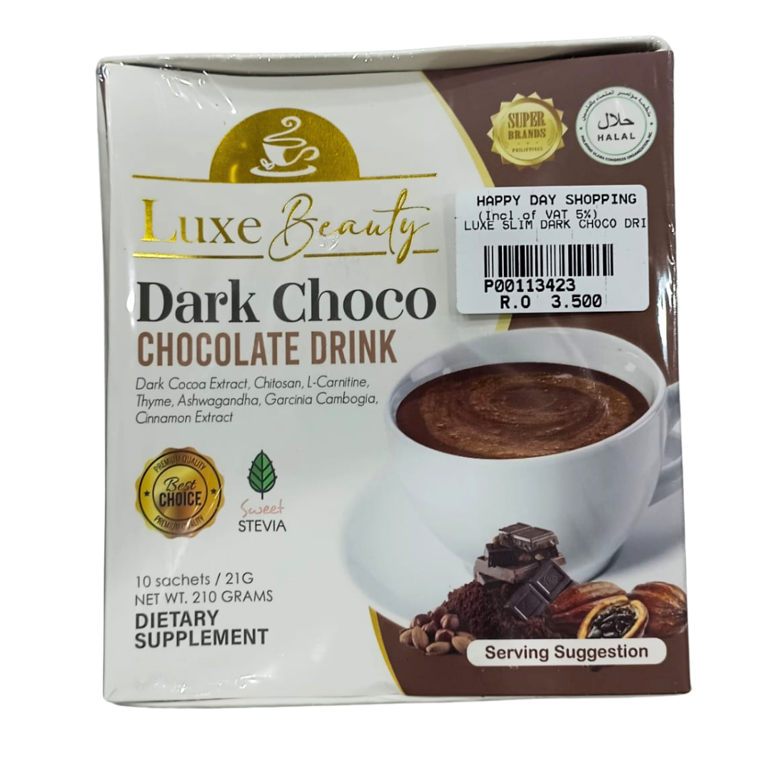 PROMO - Luxe Beauty Dark Chocolate Drink 210g