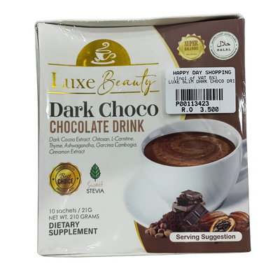 PROMO - Luxe Beauty Dark Chocolate Drink 210g