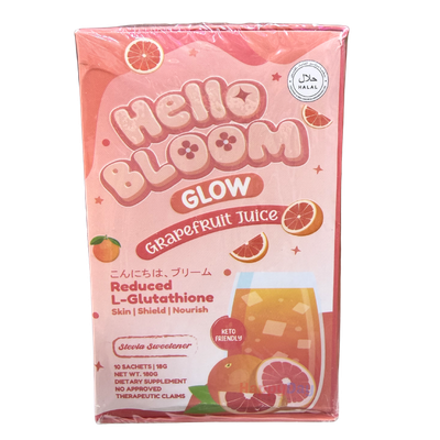 Hello Bloom Glow Grapefruit Juice 10 Sachets  ***