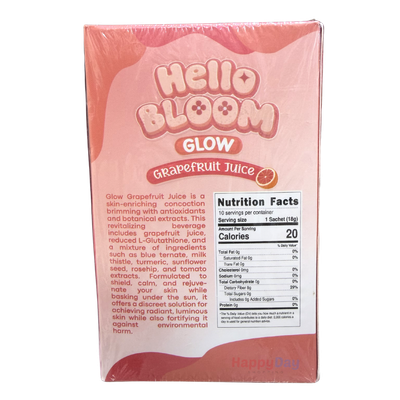 Hello Bloom Glow Grapefruit Juice 10 Sachets  ***
