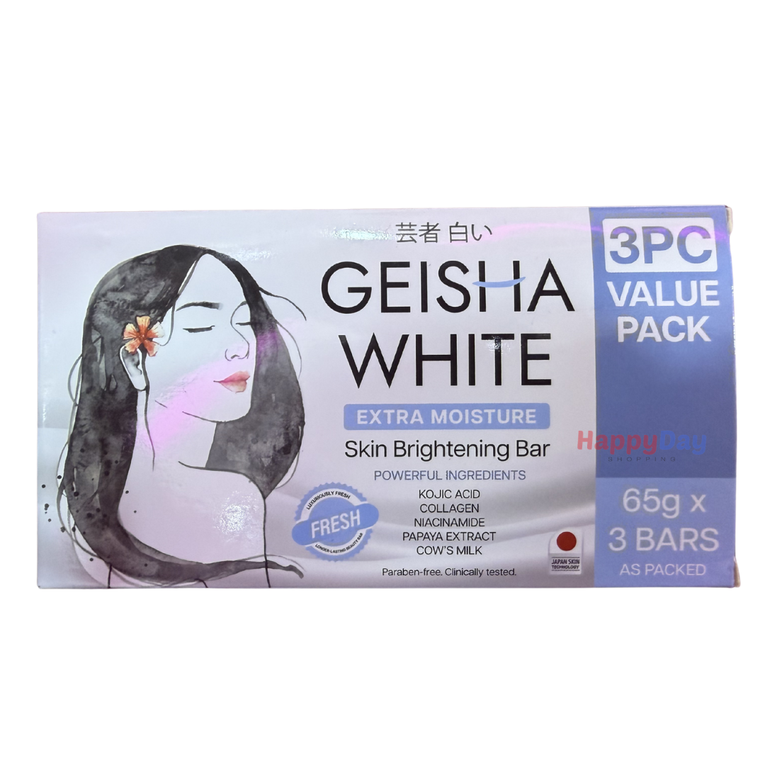 Geisha White Skin Brightening Bar (Extra Moisture) 3x65g***