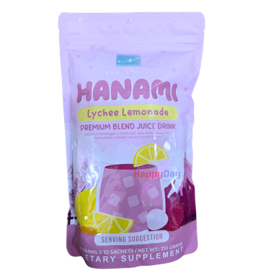 Hanami Lychee Lemonade Blend Juice Drink 210g (10 Sachets) ***