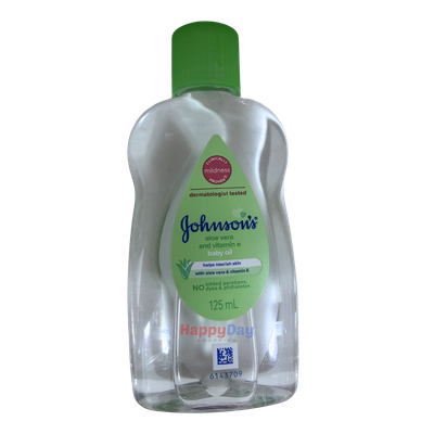 Johnsons Baby Oil Aloe Vera &amp; Vitamin e 125ml (Thailand) ***