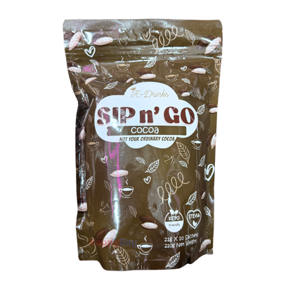 K-Drinks Sip n Go Cocoa 210g (10 Sachets) ***