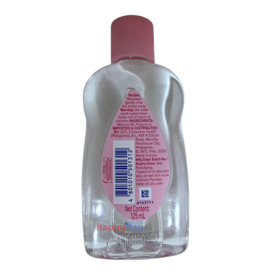 Johnsons Baby Oil Unscented 125ml (Thailand)***