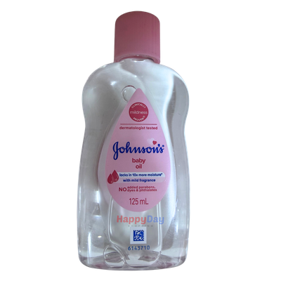 Johnsons Baby Oil Unscented 125ml (Thailand)***