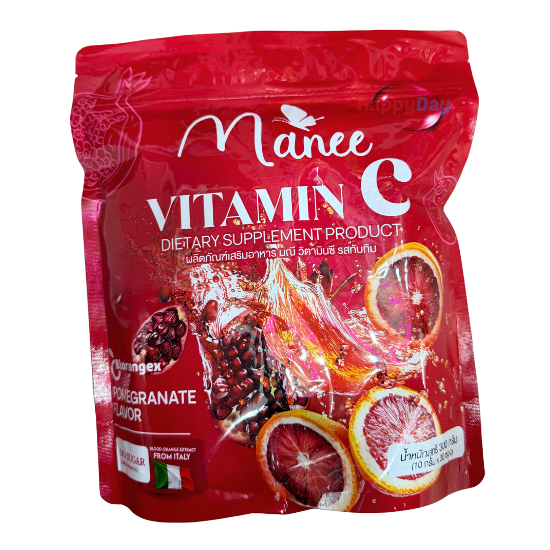 Manee Vitamin C Pomegranate Flavor (10 Sachet)***