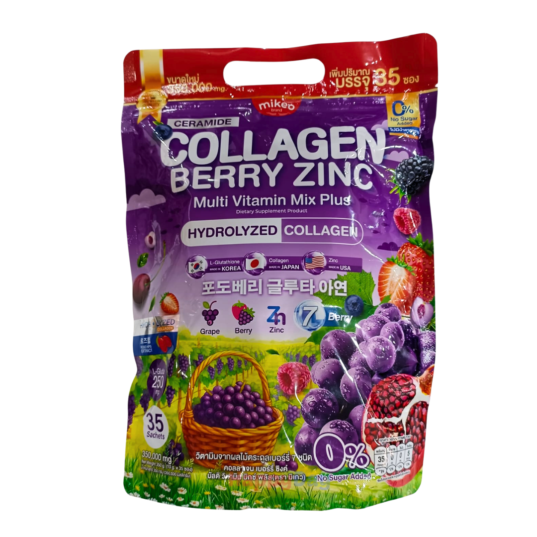 Mikeo Collagen Berry Zinc Collgen Drink 35 Sachets