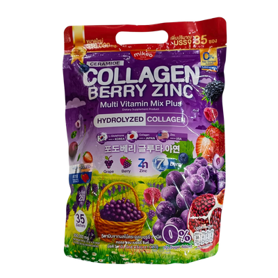 Mikeo Collagen Berry Zinc Collgen Drink 35 Sachets