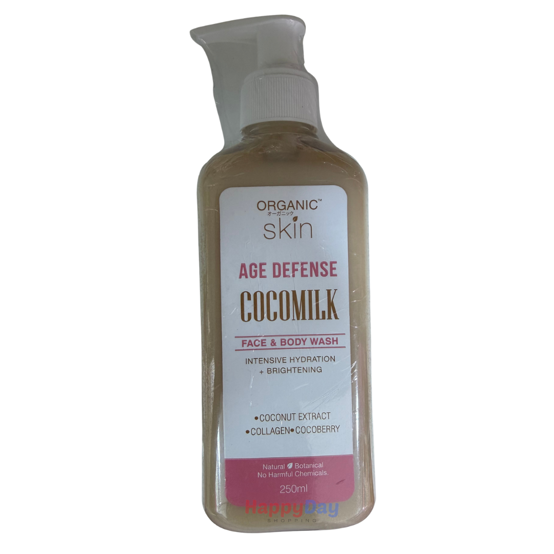 Organic Skin Age Defense Cocomilk Face &amp; Body Wash 250ml ***