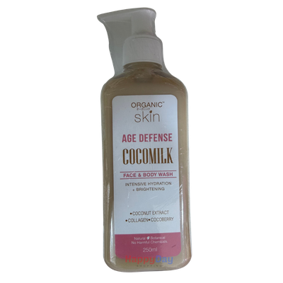 Organic Skin Age Defense Cocomilk Face &amp; Body Wash 250ml ***