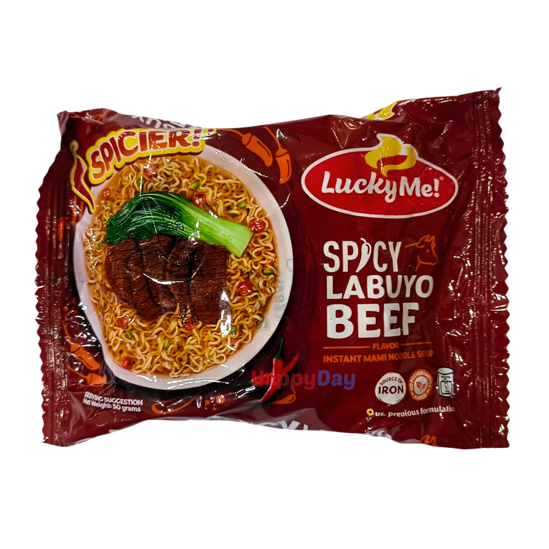 Lucky Me Spicy Labuyo Beef Noodles