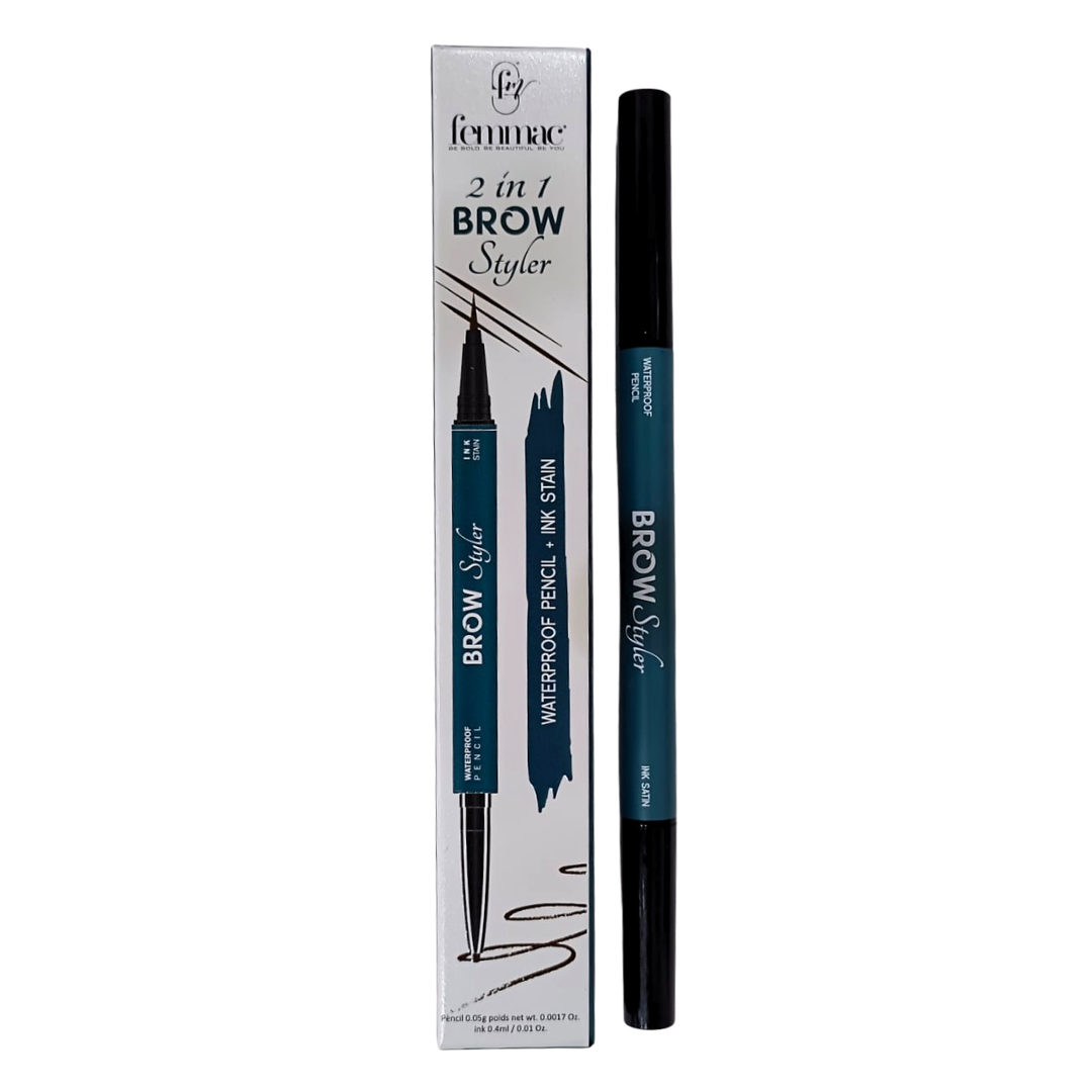 Femmac 2in1 Brow Styler 0.4ml (waterproof pencil) (CHOCOLATE BROWN)