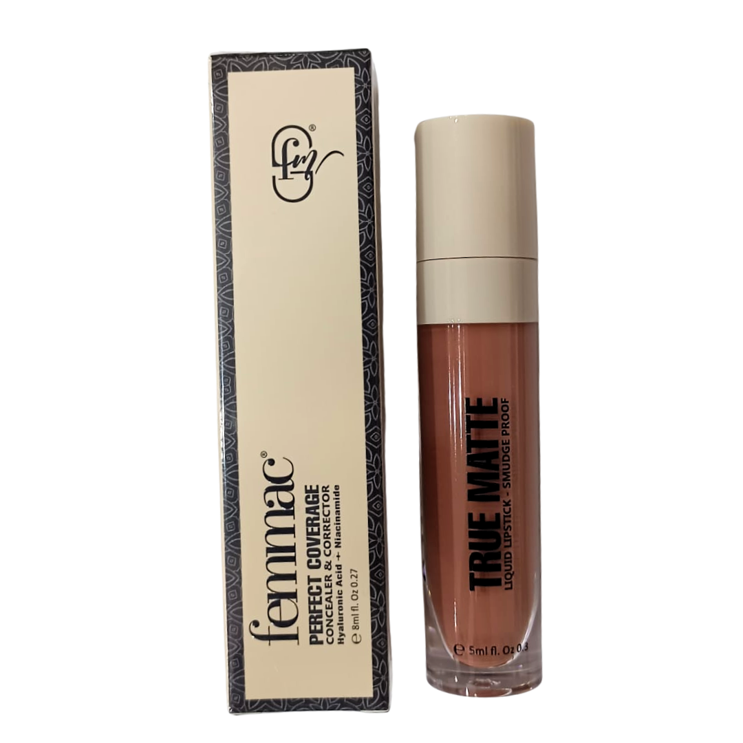 Femmac True Matte Liquid Lipstick - Smudge Proof (05-Succeed)