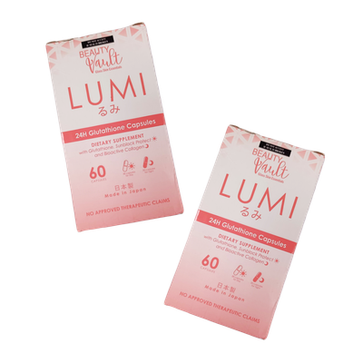 SPECIAL PROMO - Beauty Vault Lumi 24H Glutathione Capsules (60 capsules) (2 Boxes)