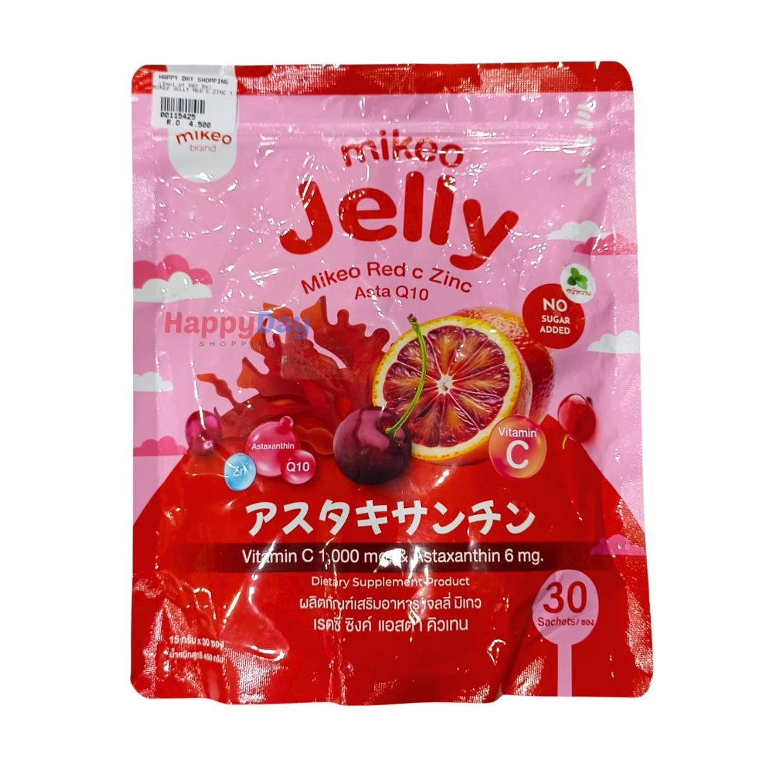 Mikeo Jelly Red C Zinc Collagen Drink (30pcs)