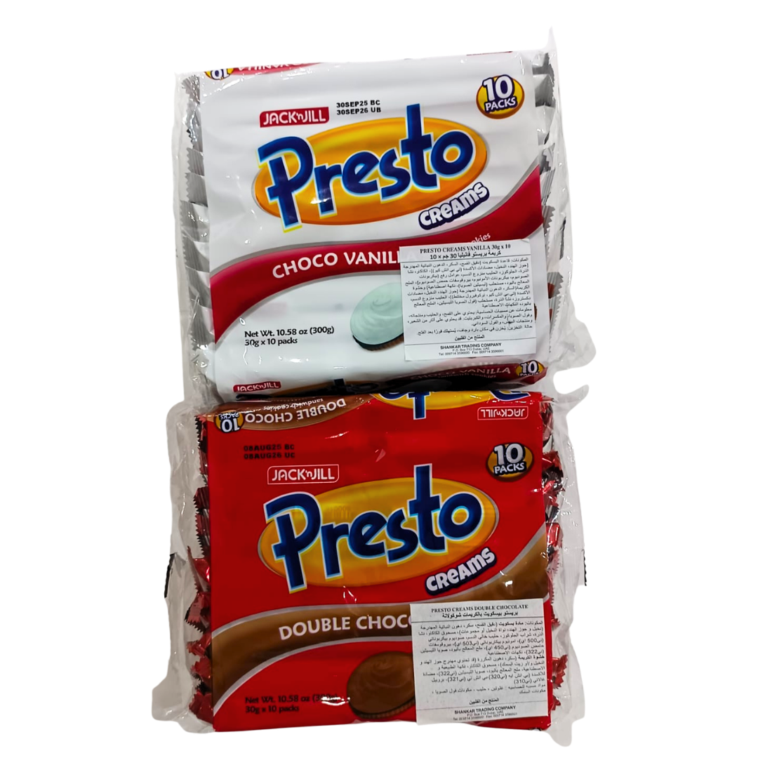 PROMO - Presto Choco Vanilla + Presto Double Chocolate