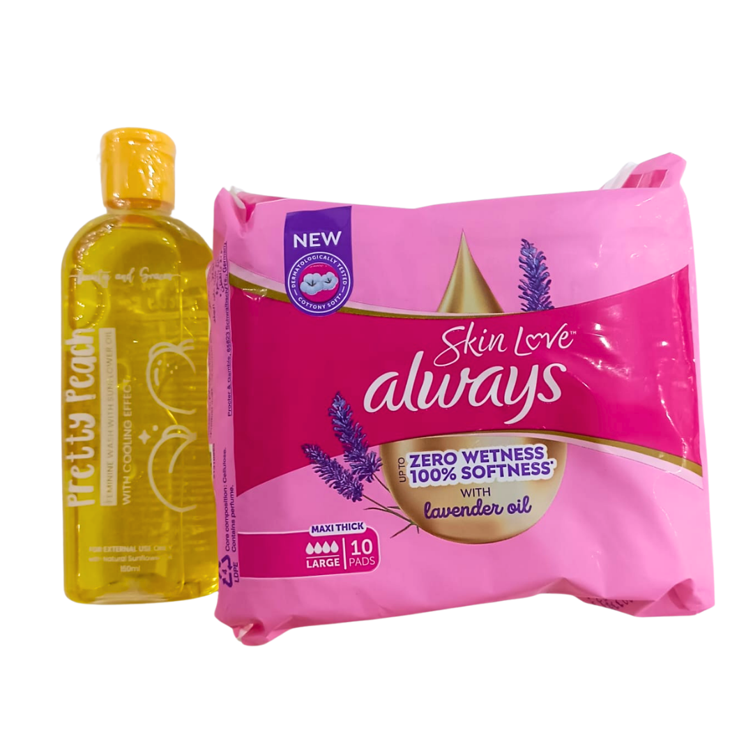PROMO - Always 10 Pads + Pretty Peach Fem Wash