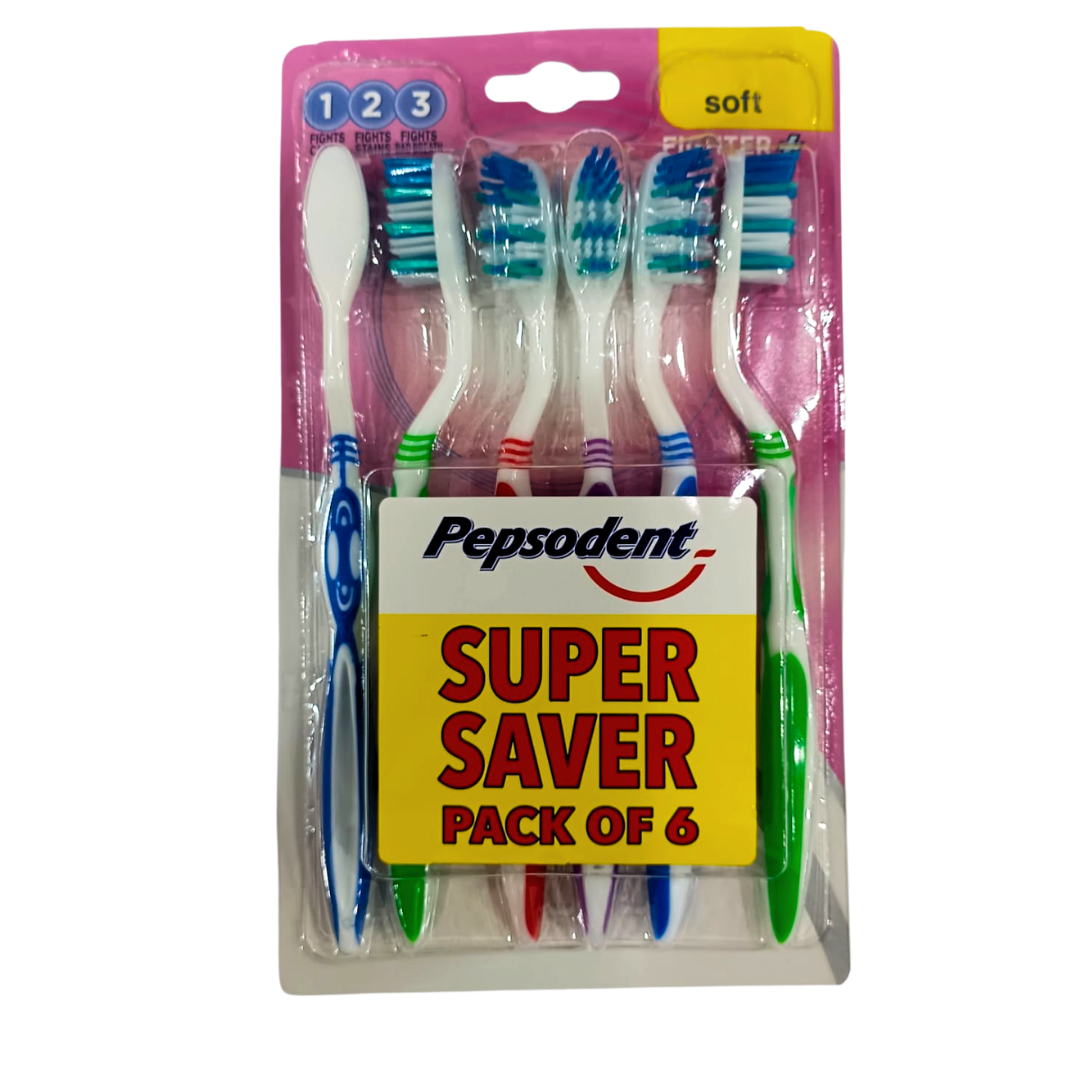 Pepsodent Super Savor (PACK 6) SOFT Toothbrushes