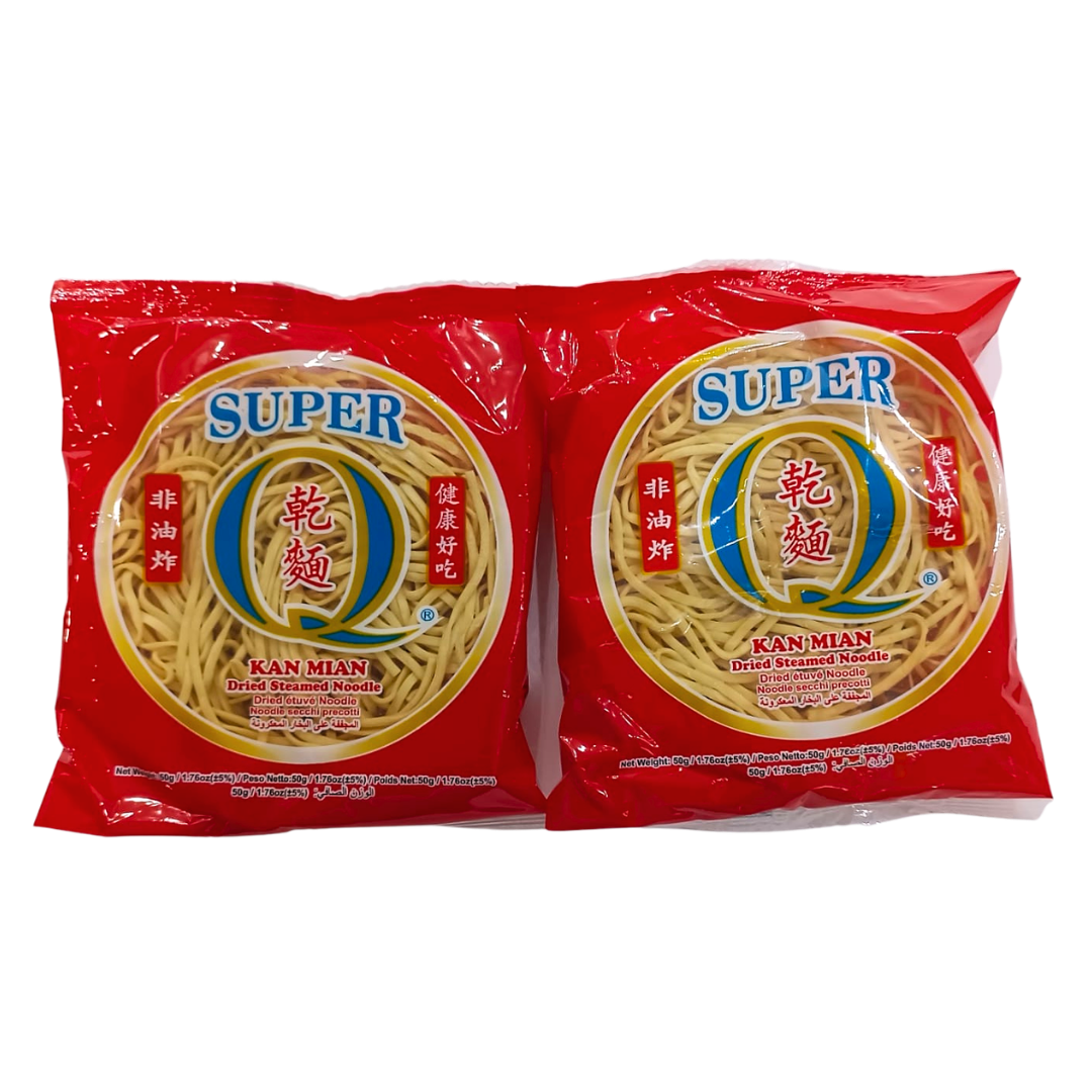 PROMO - Suepr Q Kan Mian Dried Steamed Noodles x2