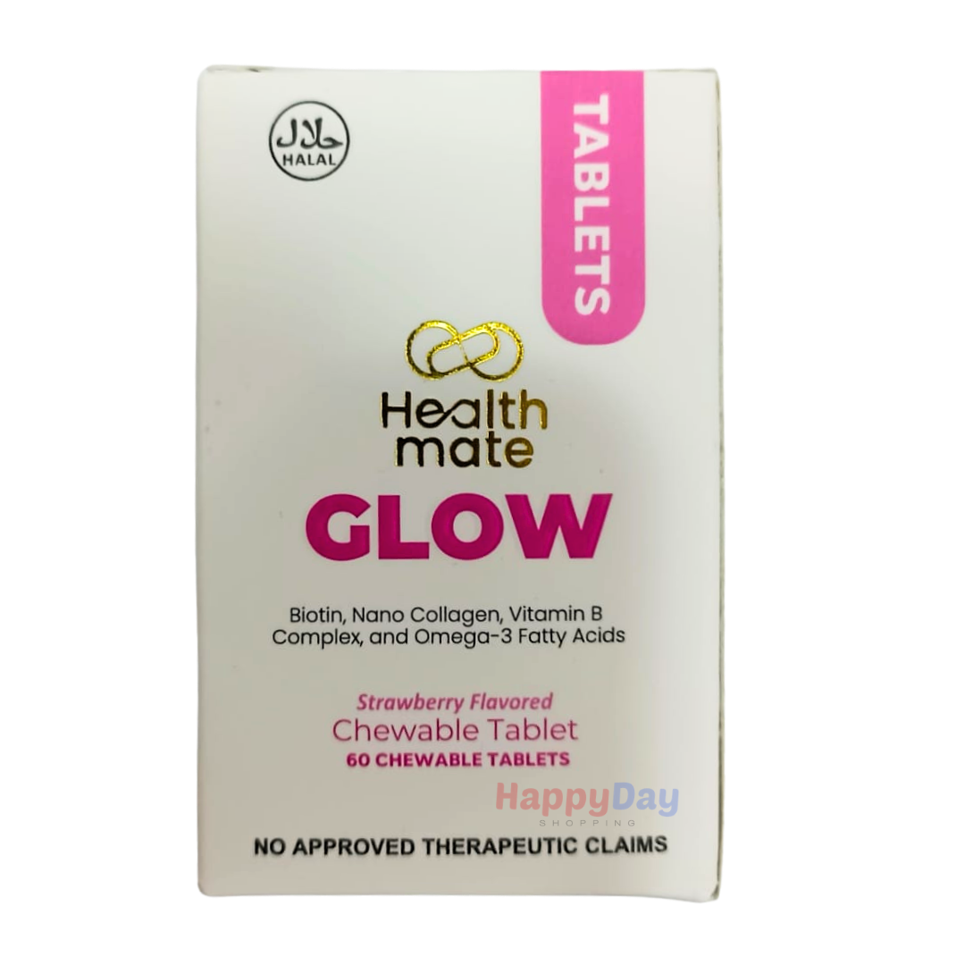 Health Mate Glow 60 Chewable Tablets