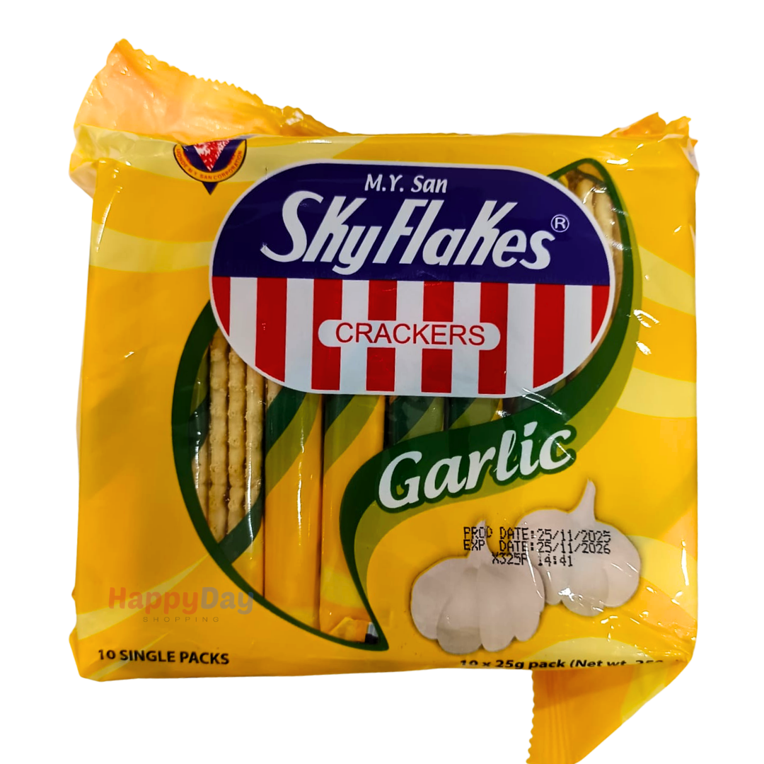 Skyflakes Cracker Garlic 10 Single Packs