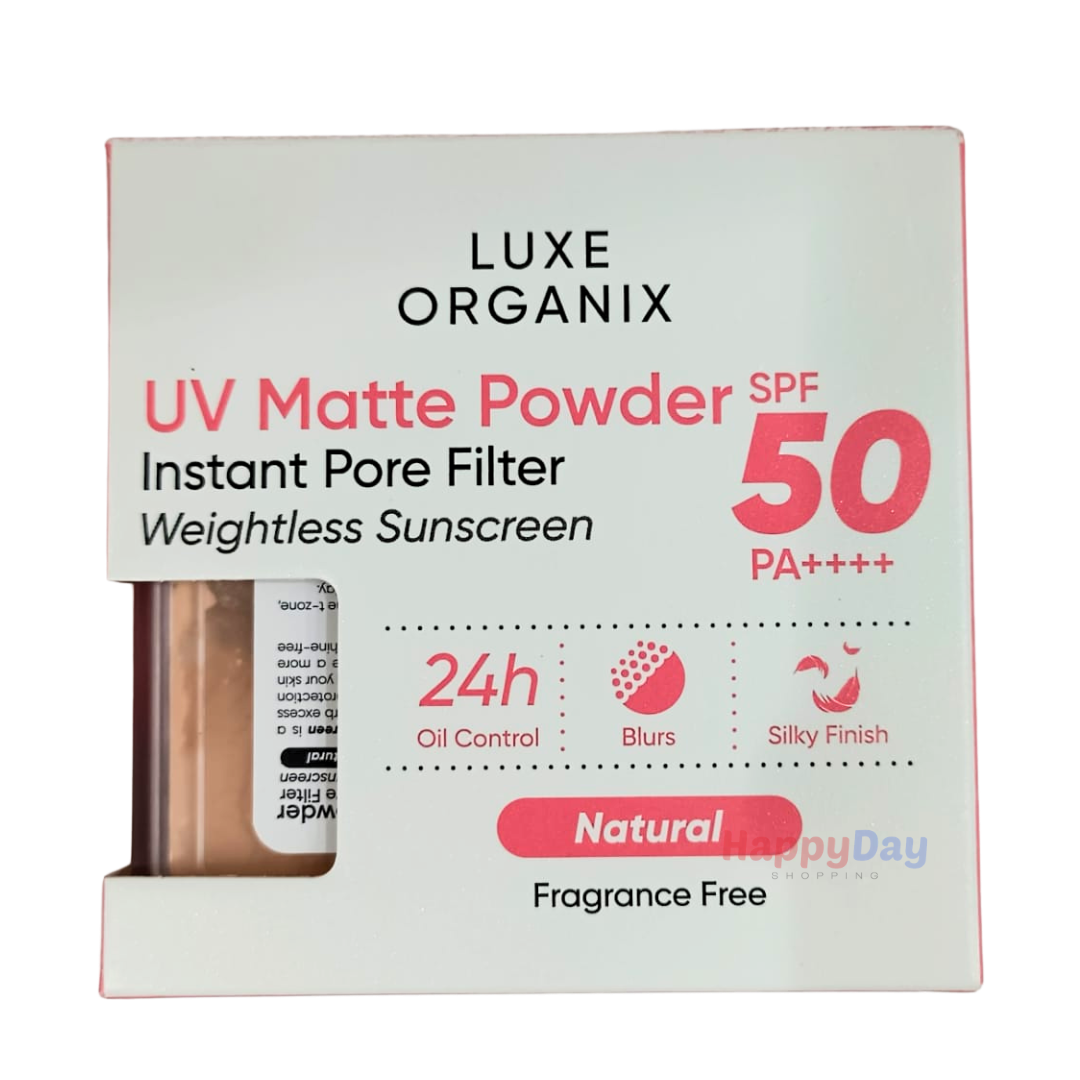 Luxce Organix UV Matte Powder Natural SPF50 Pore Filter