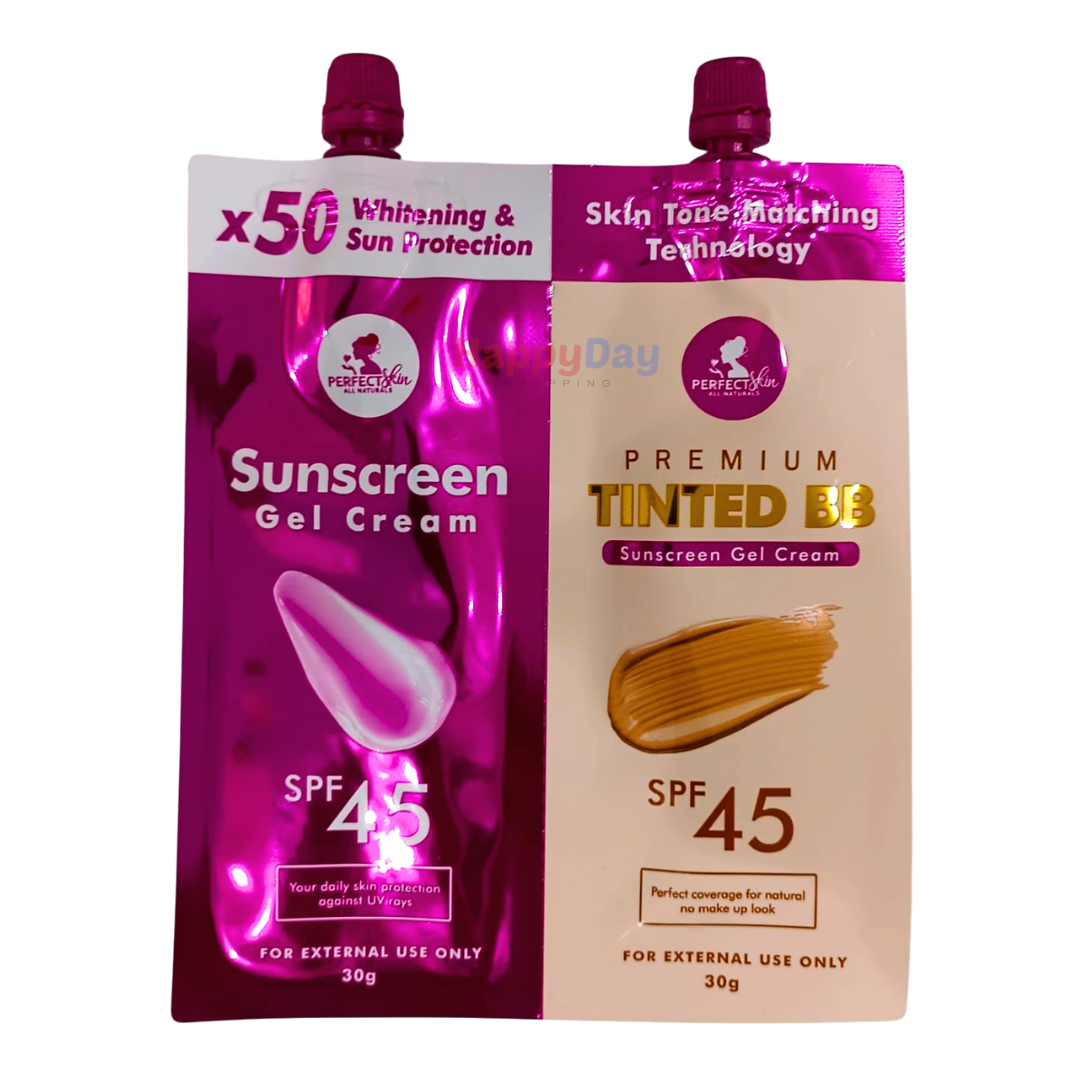 Perfect Skin Sunscreen Gel Cream + Tinted BB 30g